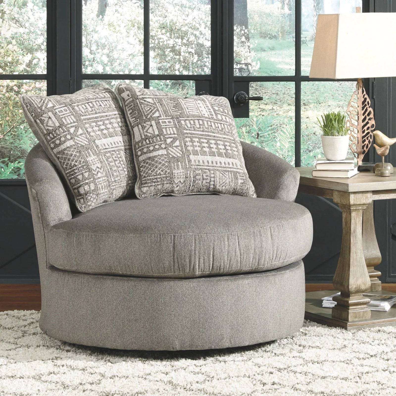 Swivel Accent Chair in Ash S815944