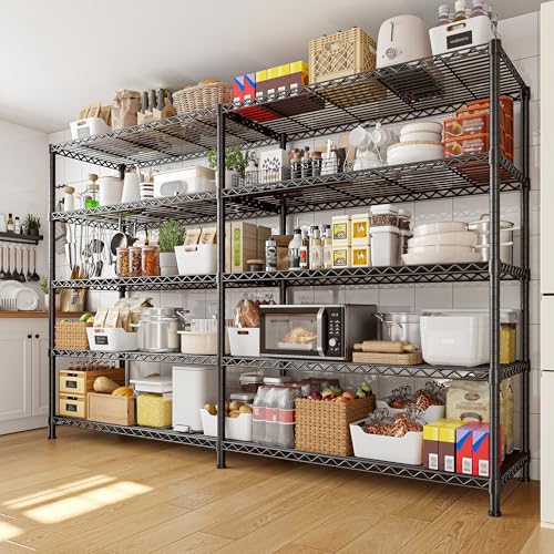 73''W 5-Tier Metal Wire Shelving Unit V102006