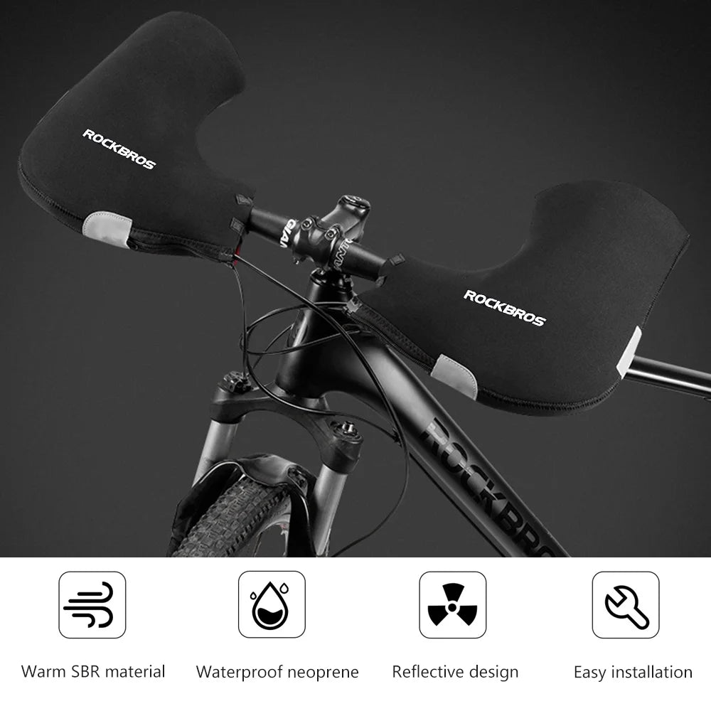 Windproof Water Resistant Neoprene Handlebar Mittens I160