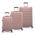 3 Piece Hardside Luggage Set, 20" Carry-on, 24" and 28" Checked, Rose Gold R1993