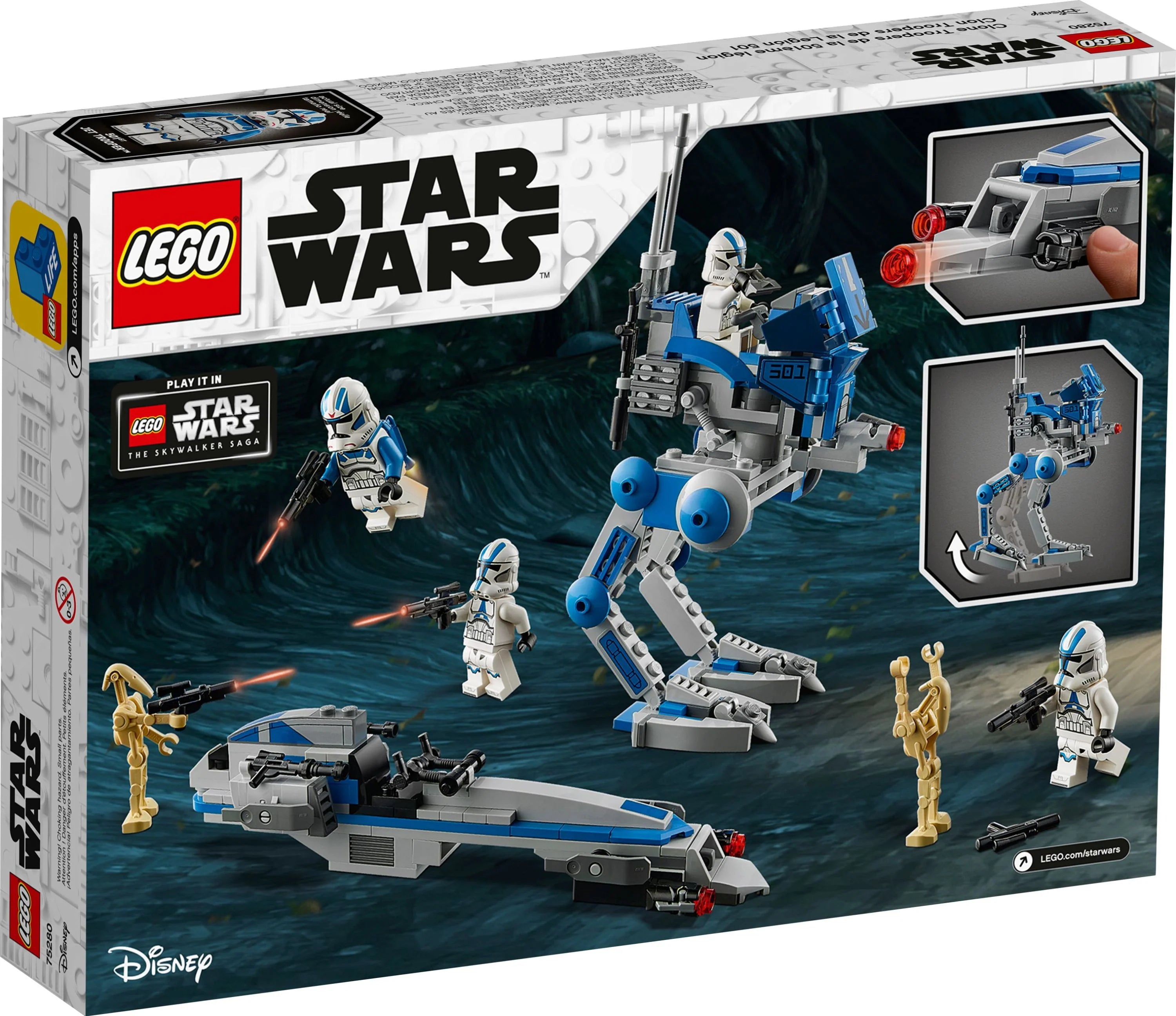 501st Legion Clone Troopers Building Toy (285 Pieces) M168119