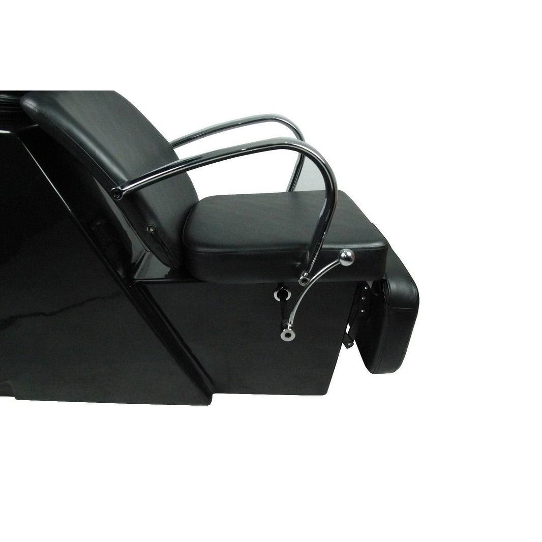 Black Ceramic Shampoo Bowl Sink Chair Y77255