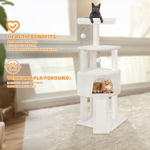 Grey Cat Tree with Scratching Post K173706
