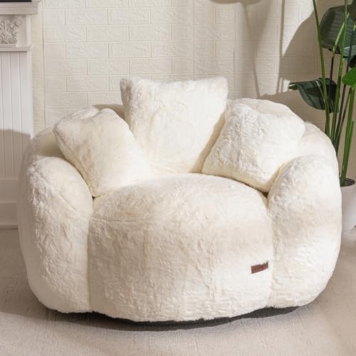 Beige Floral Shaped Bean Bag Sofa X359