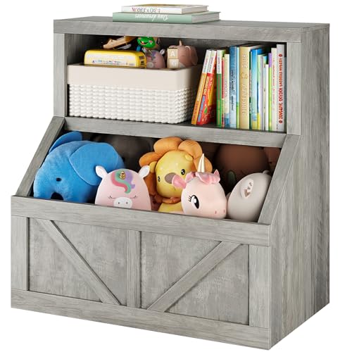 Wooden Kids Bookshelf and Toy Storage D4553