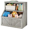 Wooden Kids Bookshelf and Toy Storage D4553