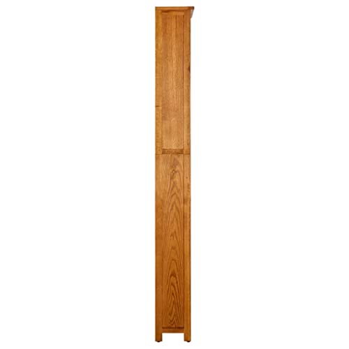 7-Tier Solid Oak Wood Bookcase I889837