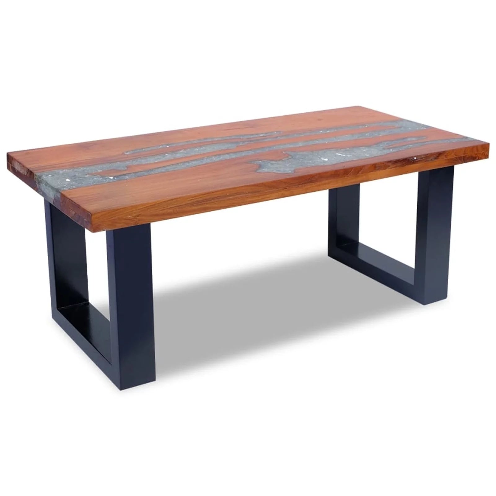 Handmade Teak Resin Coffee Table Q37231