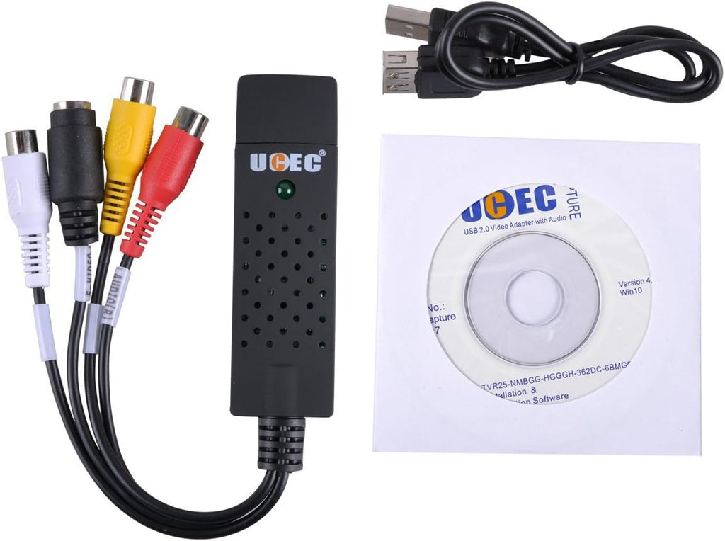 RCA to USB Audio Video Capture Card Converter H78577