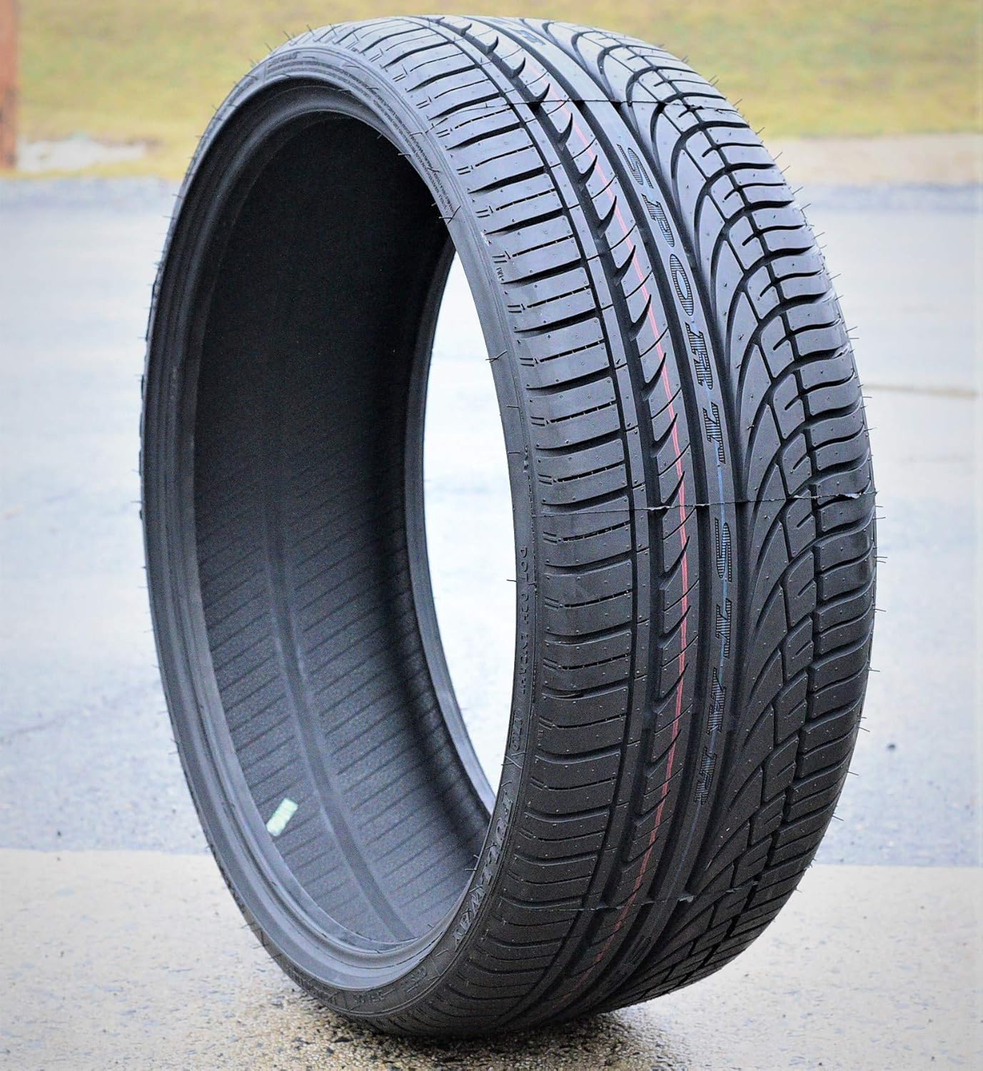Set of 4 All-Season High Performance Radial Tires 295/25R22 97W Load Range XL 4-Ply BSW Black Side Wall D636