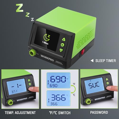 60W Digital Display Soldering Station with 5 Extra Iron Tips S97798