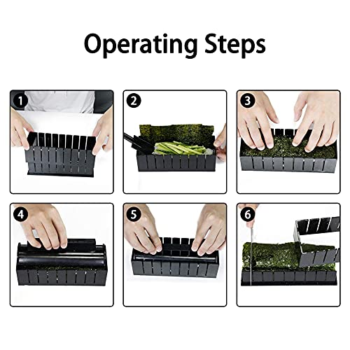 12pcs Sushi Maker Plastic Moulds Set B8038