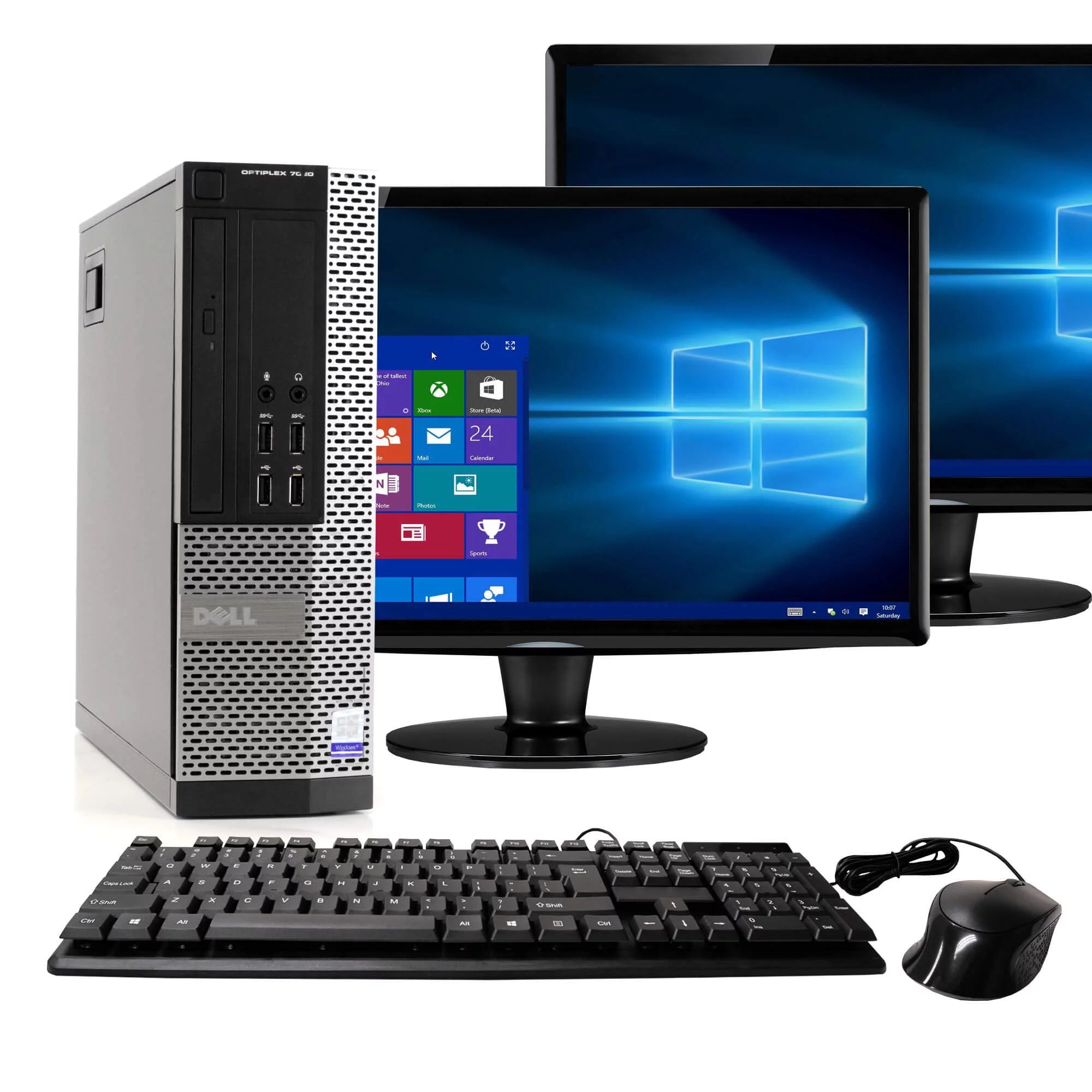 Black Desktop Computer Intel Core i5 16GB RAM 2TB HD DVD-ROM Windows 10 Home 64Bit T952