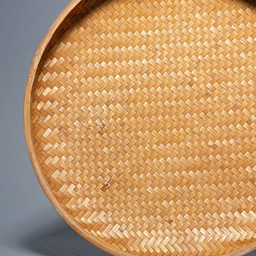 8 Inch Round Rattan Storage Basket with Lid R660