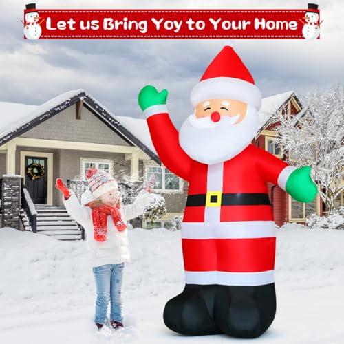 8.8 FT Waving Christmas Inflatables Santa Claus H211177