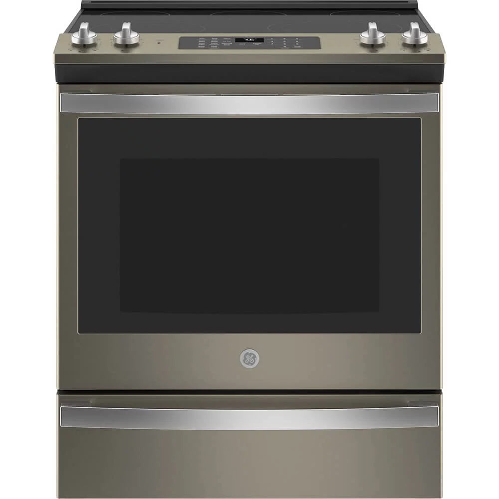 White Slide In Electric Range S604