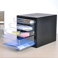 Gray Plastic Desktop File Cabinet W57689