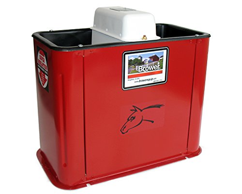 Red Super Insulated Electric Heated Livestock Waterer H824