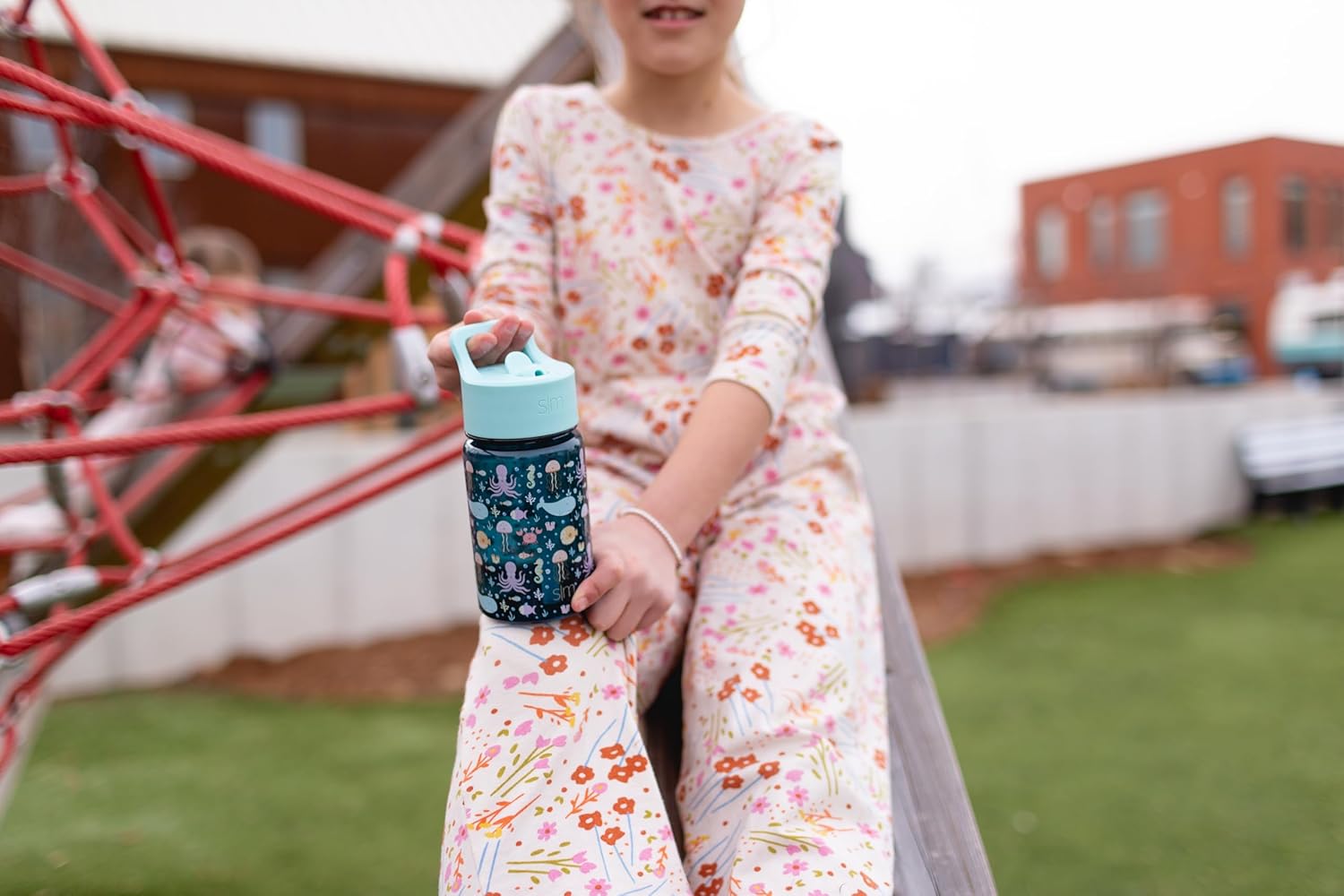 Kids Water Bottle Plastic BPA-Free Tritan Cup with Leak Proof Straw Lid 12oz G2142