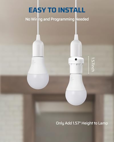 2 Pack E26/E27 Light Sensor Socket Adapter O347