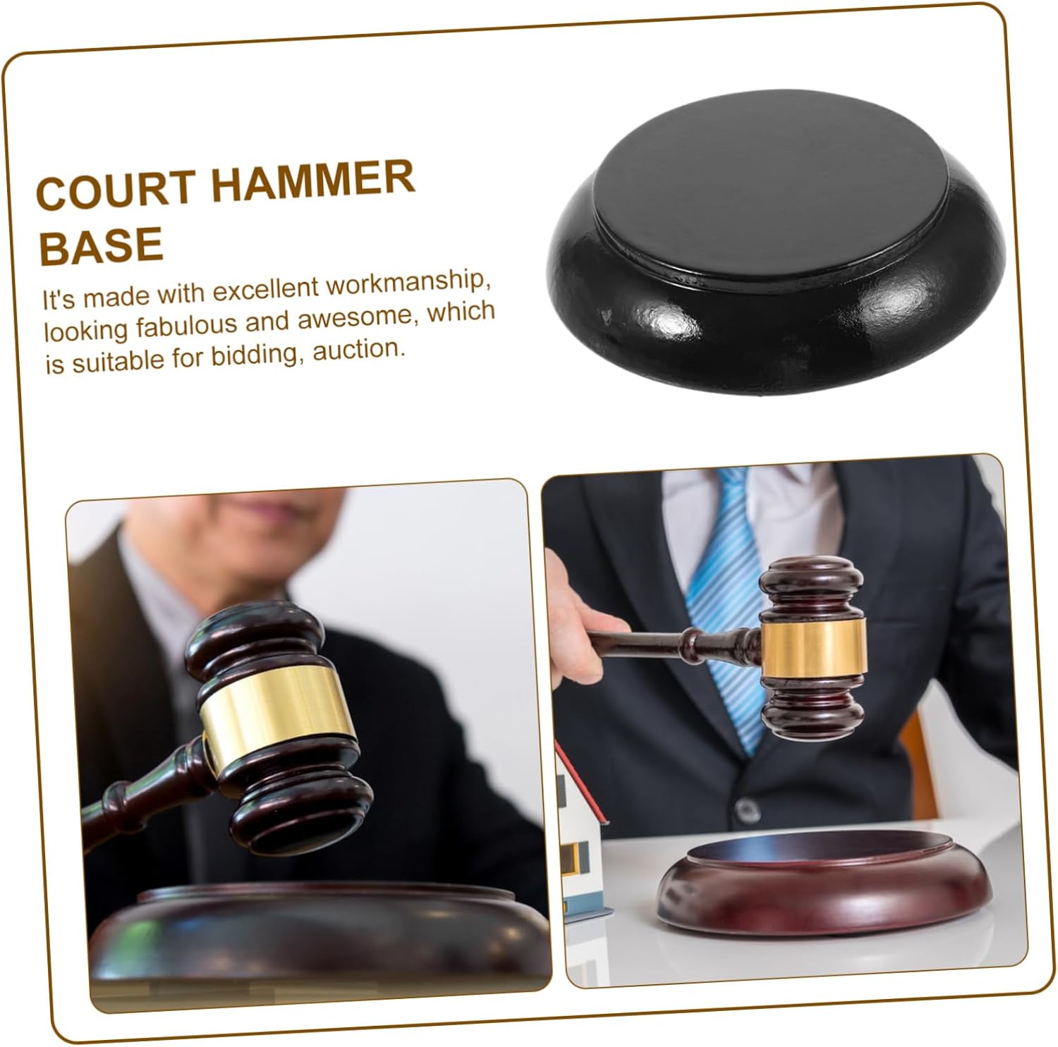 Wood Gavel Base N745316