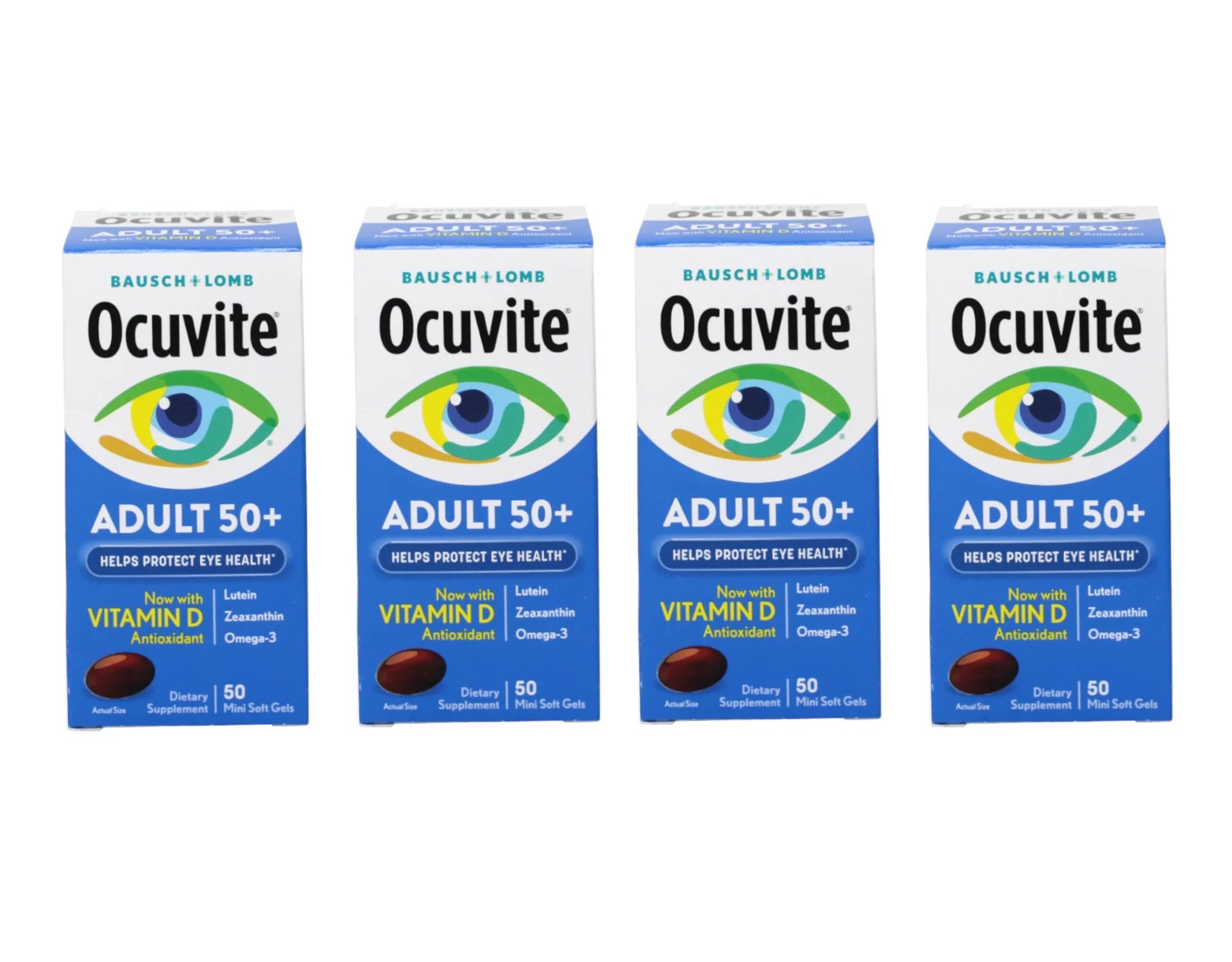 50 ea Pack of 4 Eye Vitamin Softgels F72977