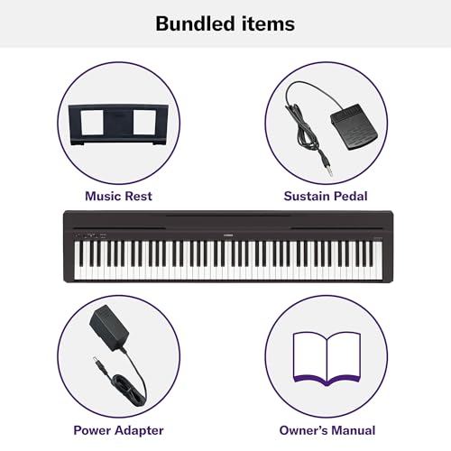 88-Key Weighted Action Digital Piano with Sustain Pedal C74046