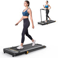 2 in 1 Under Desk Treadmill, 2.5HP Folding Electric Treadmill with Remote Control J989104
