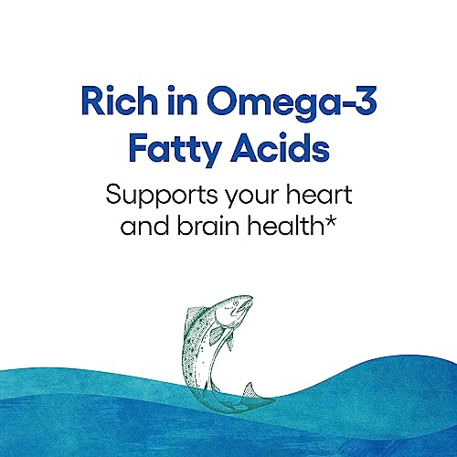 Wild Alaskan Salmon Oil Omega-3 EPA DHA Vitamin D 180 Count N590741