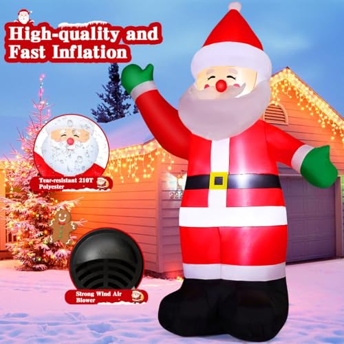 8.8 FT Waving Christmas Inflatables Santa Claus H211177