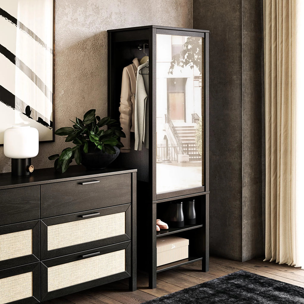 Black Oak Wardrobe Q627386