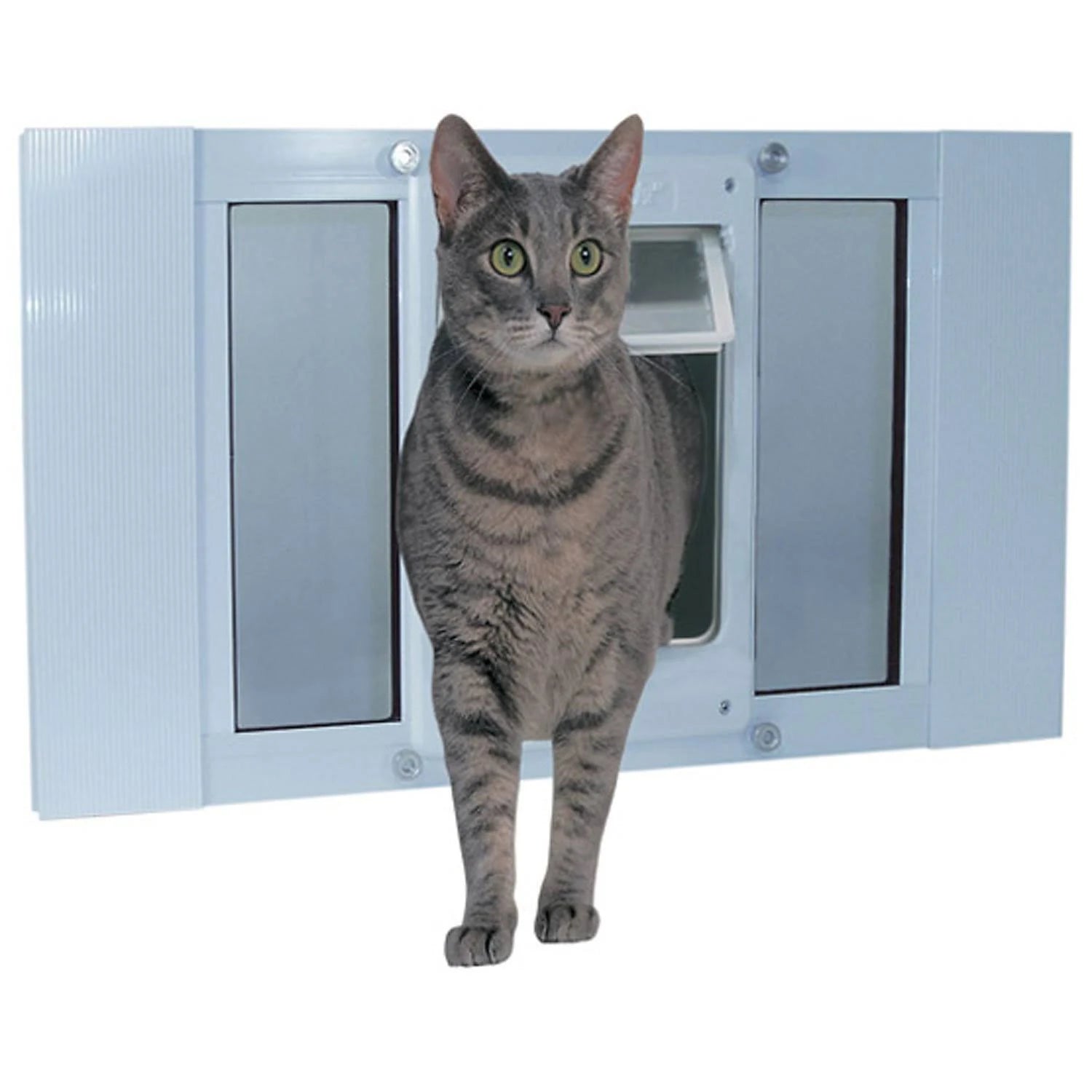White Aluminum Pet Door B295