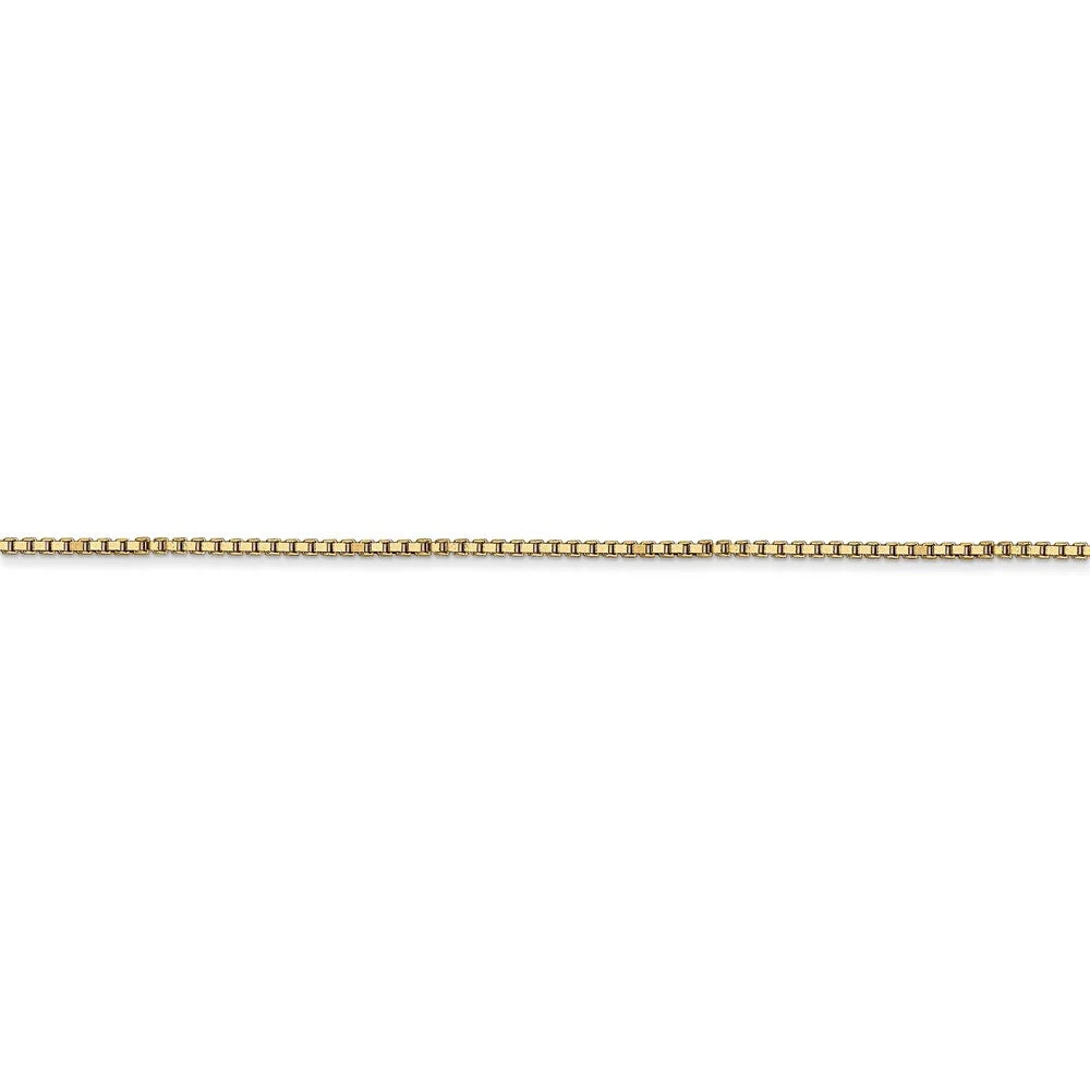 14kt Yellow Gold 1mm Box Chain 20 inch Lobster Clasp Q787431