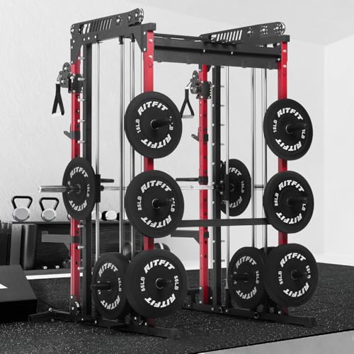 Multi-Function Smith Machine with Cable Crossover System R67401