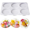 Large 6 Cavity Round Silicone Coaster Molds C25623