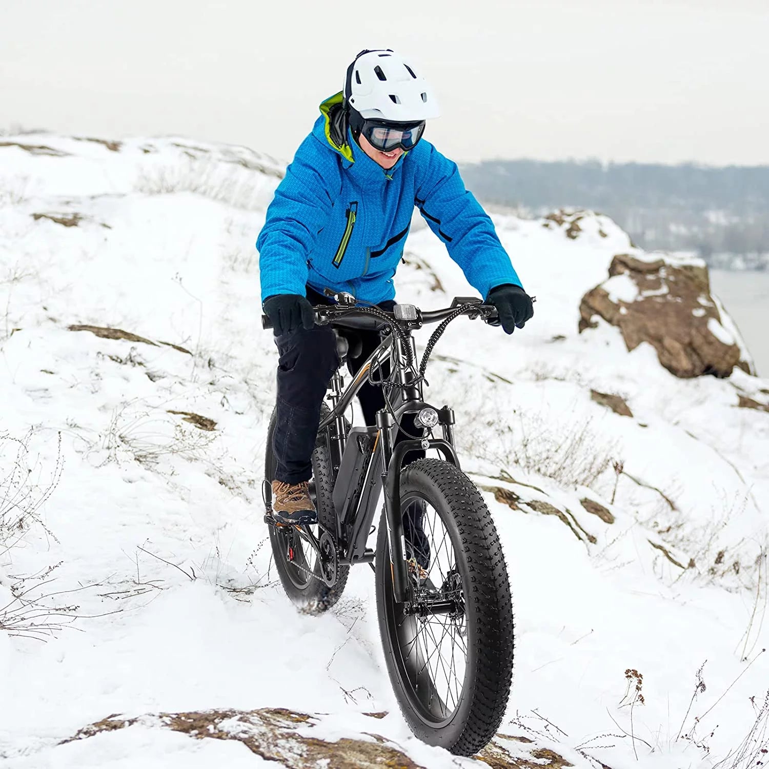 26" Fat Tire Electric Bike 500W 48V 13AH Removable Battery 20MPH O134
