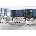 Grey 3-piece Sofa Loveseat Arms Chair Set H408812