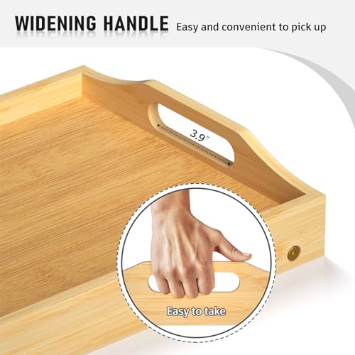 Bamboo Serving Tray with Folding Legs O3992