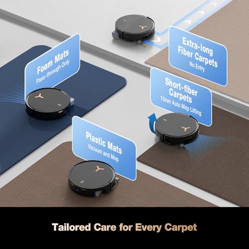 Robot Vacuum and Mop, 18,500Pa Suction, 18mm Auto-Lift V995