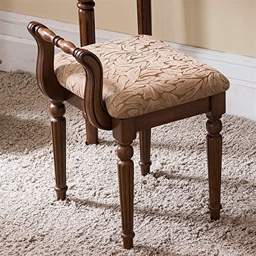 Vanity Stool Chair with Backrest W610