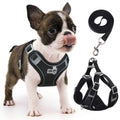 Adjustable Reflective Dog Harness with 2 Leash Clips X22782