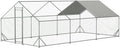 Large Metal Chicken Coop with Waterproof Cover (XL) H81593