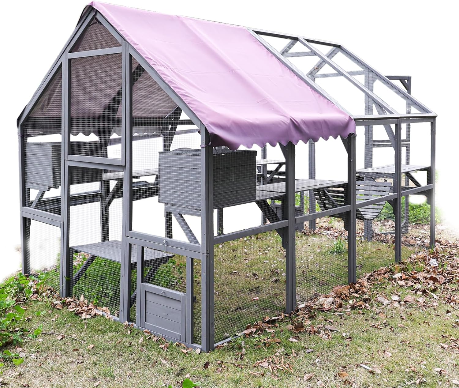 Large Catio Outdoor Cat Enclosure with Waterproof Roof E2999