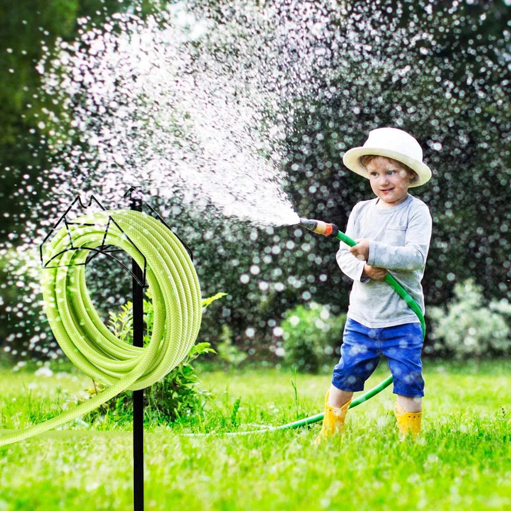 Black Heavy Duty Metal Garden Hose Holder S694480