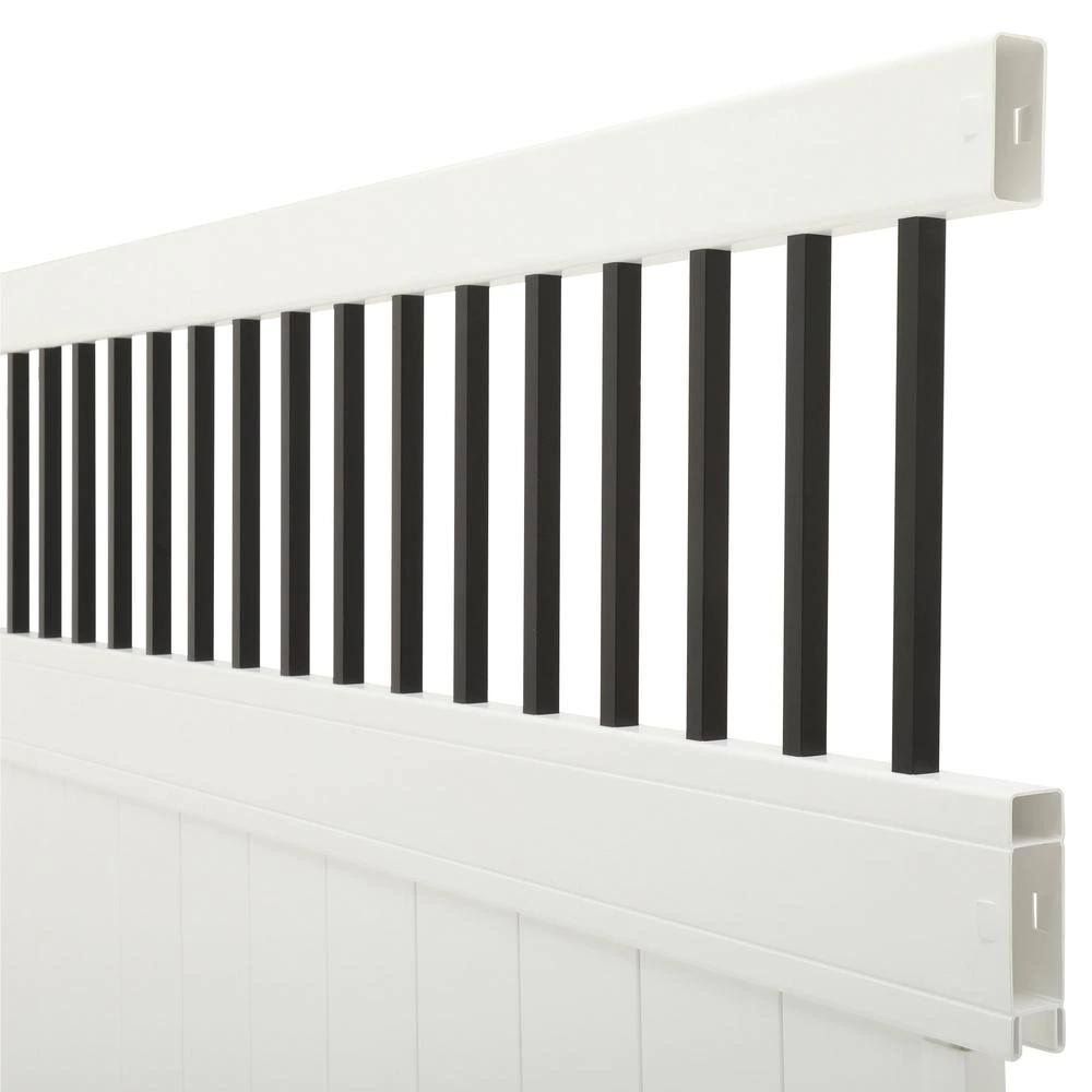 White 6 ft. x 8 ft. Vinyl Fence Panel B982