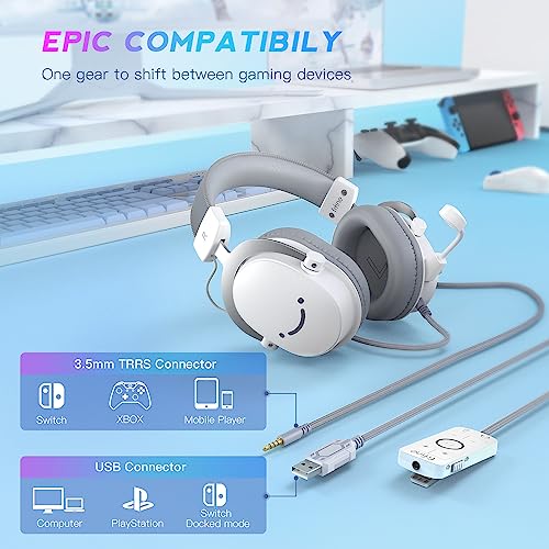 Black USB Over-Ear Wired Gaming Headset with Detachable Microphone M1983
