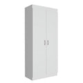 White 5-Shelf Engineered Wood Pantry Cabinet U981