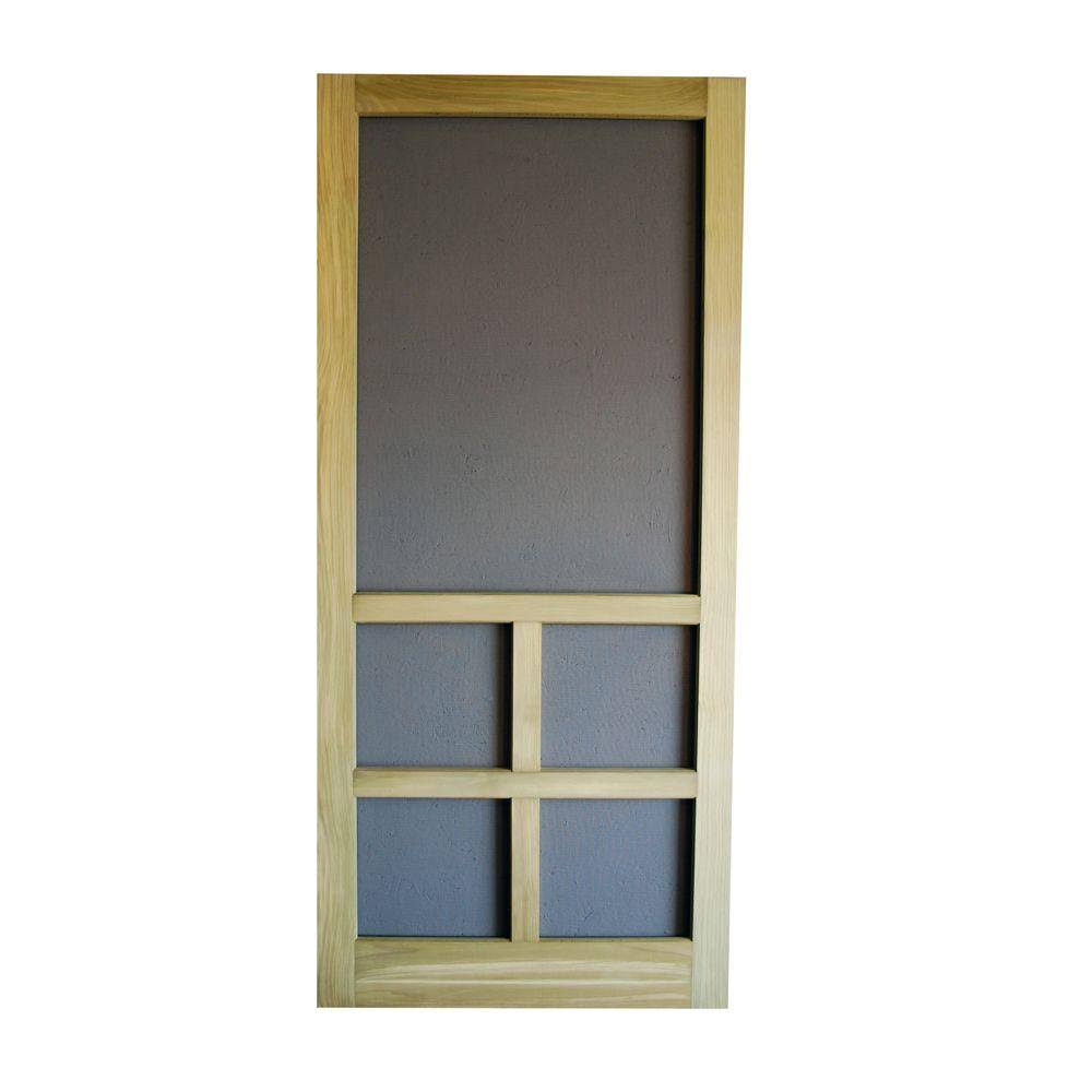 32-Inch by 80-Inch Wood Screen Door D89706