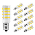 10 Pack E12 LED Candelabra Bulbs, 6000k Daylight White, 5W 450 Lumens E4758