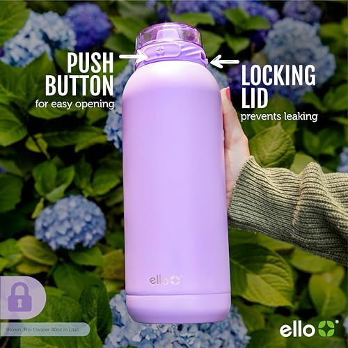 32oz Stainless Steel Water Bottle with Straw and Carry Handle W64741